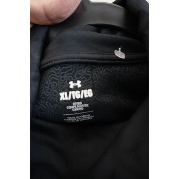 Under Armour 1381749 Women's Sz XL Black Coldgear Infrared Funnel Neck Shirt - Picture 4 of 11